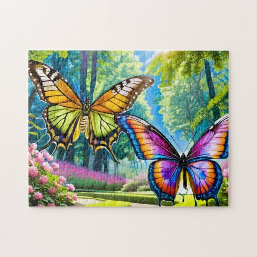 Butterfly Park 4 Photo Puzzles Internet Jigsaw Puz (Horizontal)