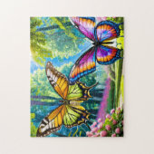 Butterfly Park 4 Photo Puzzles Internet Jigsaw Puz (Vertical)