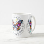 Butterfly Pastel Koffiemok (Voorkant rechts)