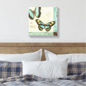 Butterfly-patchwork Canvas Afdruk (Insitu (Slaapkamer))