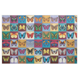 Butterfly-patchwork Stof