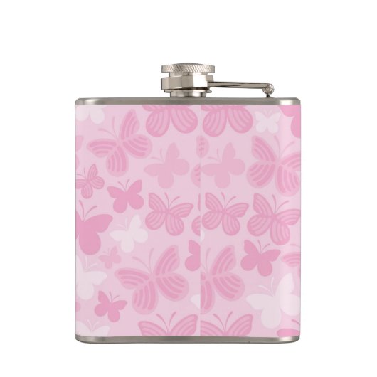 Butterfly-patroon 2 heupfles (Achterkant)