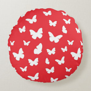 Butterfly-patroon 2 rond kussen