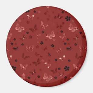 Butterfly Patroon 6 Magneet