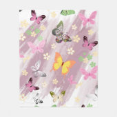 Butterfly Patroon 7 Fleece Deken (Voorkant)