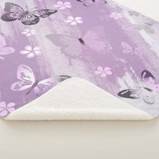 Butterfly Patroon 8 Sherpa Deken (3/4)