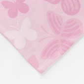 Butterfly-patroon Fleece Deken (Hoek)