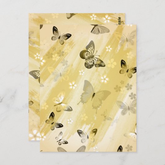 Butterfly Pattern 10 Briefkaart (Voorkant / Achterkant)