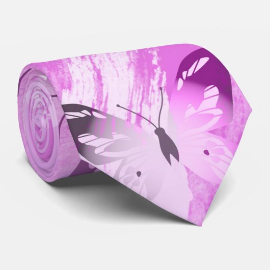 Butterfly Pattern 12 Stropdas (Opgerold)