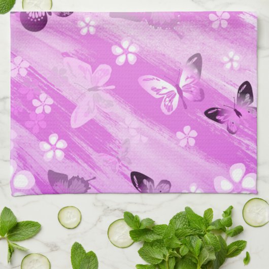 Butterfly Pattern 12 Theedoek (Gevouwen)