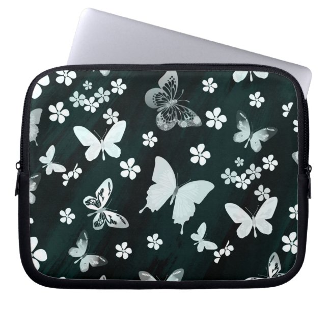 Butterfly Pattern 14 Laptop Sleeve (Voorkant)