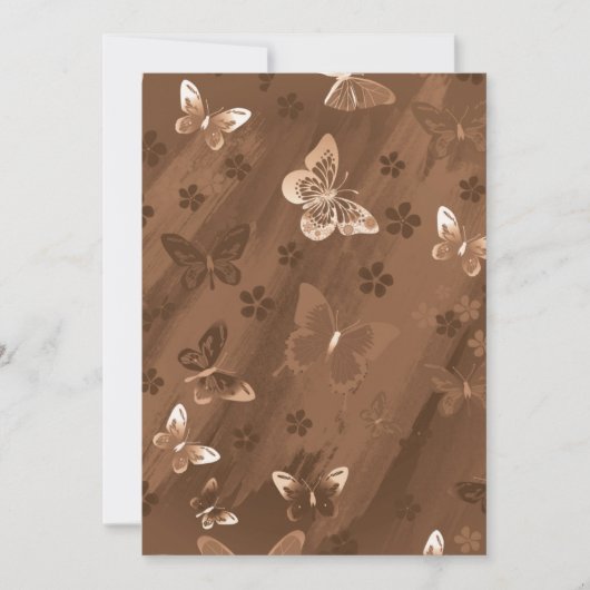 Butterfly Pattern 15 Bedankkaart (Voorkant)