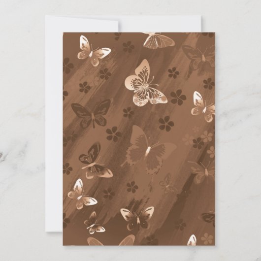 Butterfly Pattern 15 Bedankkaart (Achterkant)