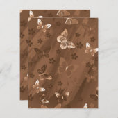 Butterfly Pattern 15 Notitiekaartje (Voorkant / Achterkant)