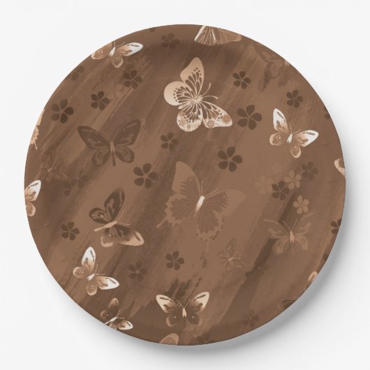 Butterfly Pattern 15 Papieren Bordje (Voorkant)