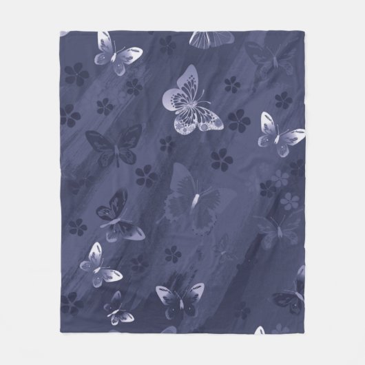 Butterfly Pattern 17 Fleece Deken (Voorkant)