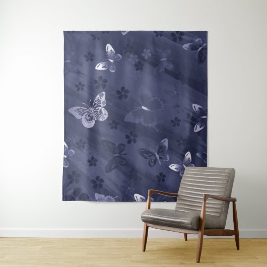 Butterfly Pattern 17 Wandkleed (In situ)
