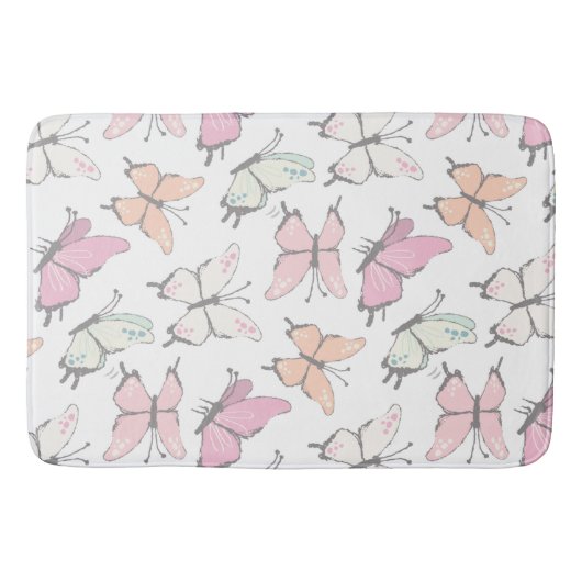 Butterfly Pattern Badmat (Voorkant)