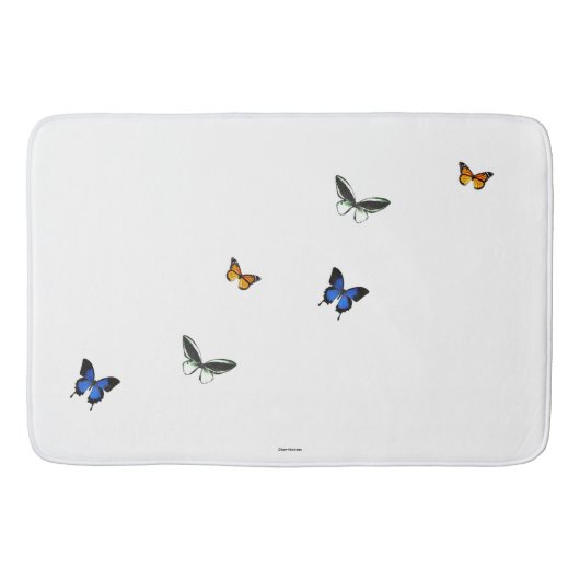Butterfly Pattern Bath Mat (Voorkant)