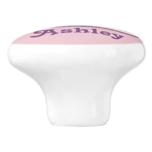 Butterfly Pattern Beauful Pink and Paars Animal Keramische Knop (Zijkant)