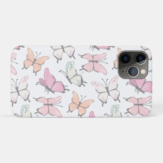 Butterfly Pattern Case-Mate iPhone Case (Achterkant (horizontaal))