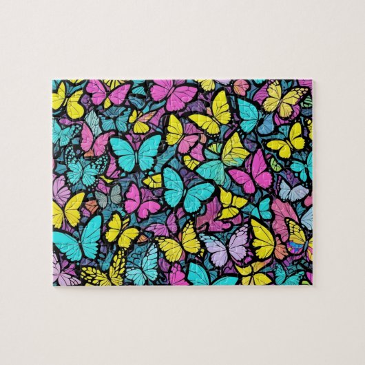 Butterfly Pattern Legpuzzel (Horizontaal)