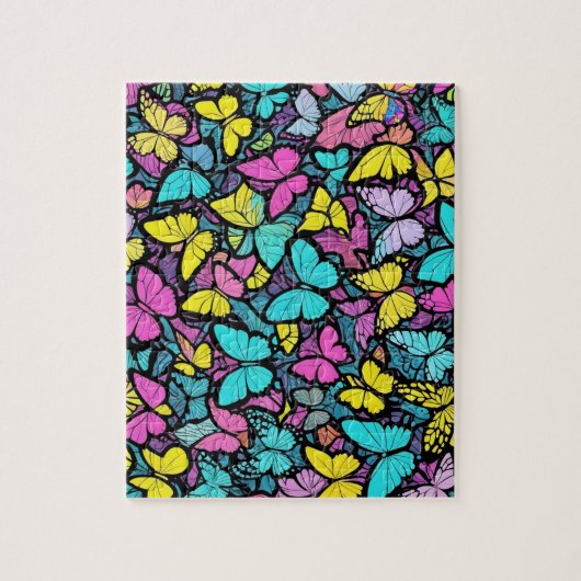 Butterfly Pattern Legpuzzel (Verticaal)