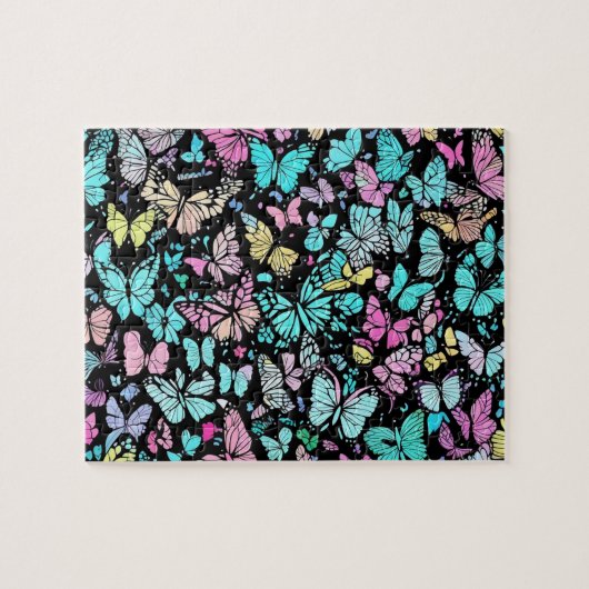 Butterfly Pattern Legpuzzel (Horizontaal)
