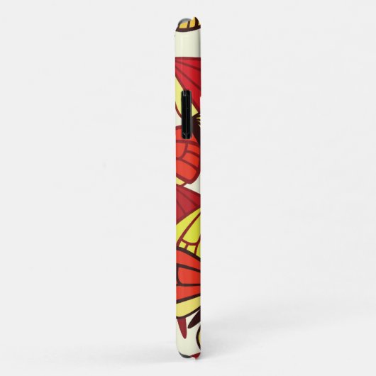 Butterfly Pattern, Patroon of Butterflies, Red Case-Mate iPhone Case (Achterkant/rechts)