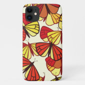 Butterfly Pattern, Patroon of Butterflies, Red Case-Mate iPhone Case (Achterkant)