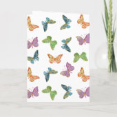 Butterfly Pattern Photo Memorial Folded Programme Programma (Achterkant)
