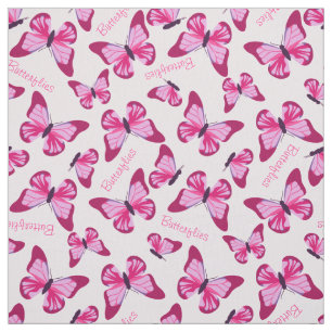 Butterfly Pattern  Roze Paars, speciaal gepersonal Stof
