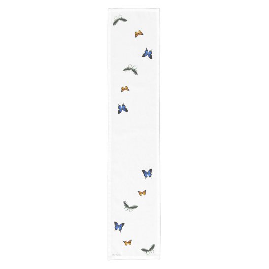 Butterfly Pattern Table Runner Korte Tafelloper (Voorkant)