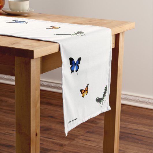 Butterfly Pattern Table Runner Korte Tafelloper (Voorbeeld)