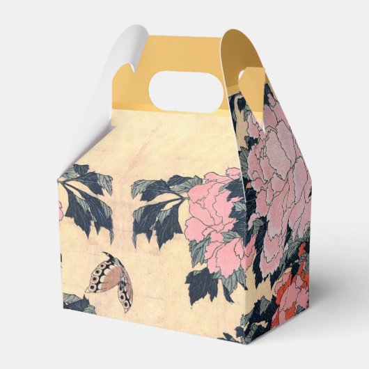 Butterfly Peonies 70ste verjaardag dank u GFB Bedankdoosjes (Achterkant)