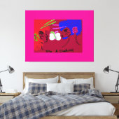Butterfly People Canvas Afdruk (Insitu (Slaapkamer))