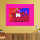 Butterfly People Canvas Afdruk (Insitu (Woonkamer))