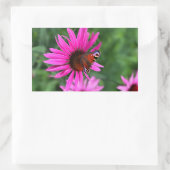 Butterfly Perch Rechthoekige Sticker (Tas)