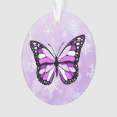 Butterfly Personal Message Kerstmis Ornament (voorkant)