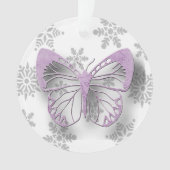Butterfly Personal Message Kerstmis Ornament (voorkant)