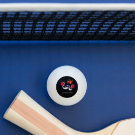 Butterfly Personalized Ping Pong Paddle Pingpongballen