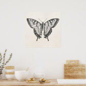  Butterfly persoonlijke Butterflies Insect Poster (Keuken)