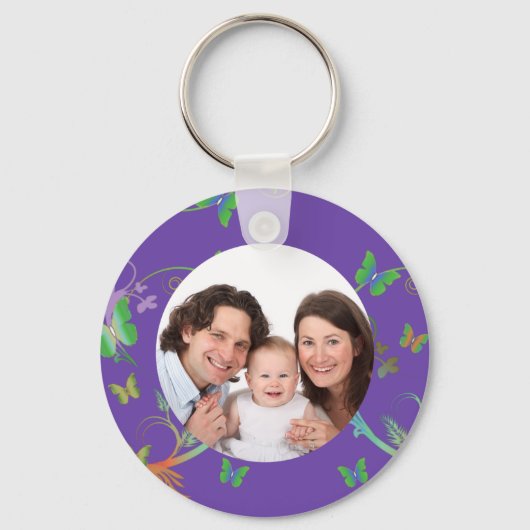 Butterfly/ Photo Sleutelhanger (Voorkant)