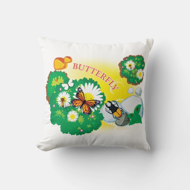 BUTTERFLY Pillow Kussen (Voorkant)