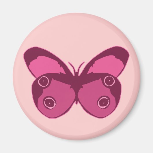 Butterfly Pinks Magneet (Voorkant)