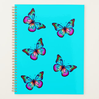 Butterfly Planner Aqua Blue
