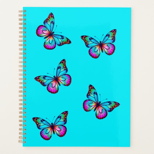 Butterfly Planner Aqua Blue (Voorkant)