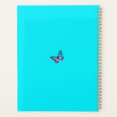 Butterfly Planner Aqua Blue (Achterkant)