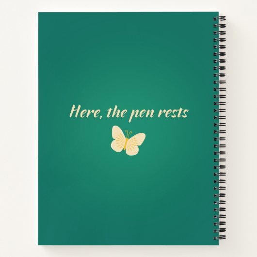 Butterfly Planner Notebook Notitieboek (Achterkant)