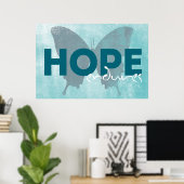 Butterfly Poster (Thuiskantoor)